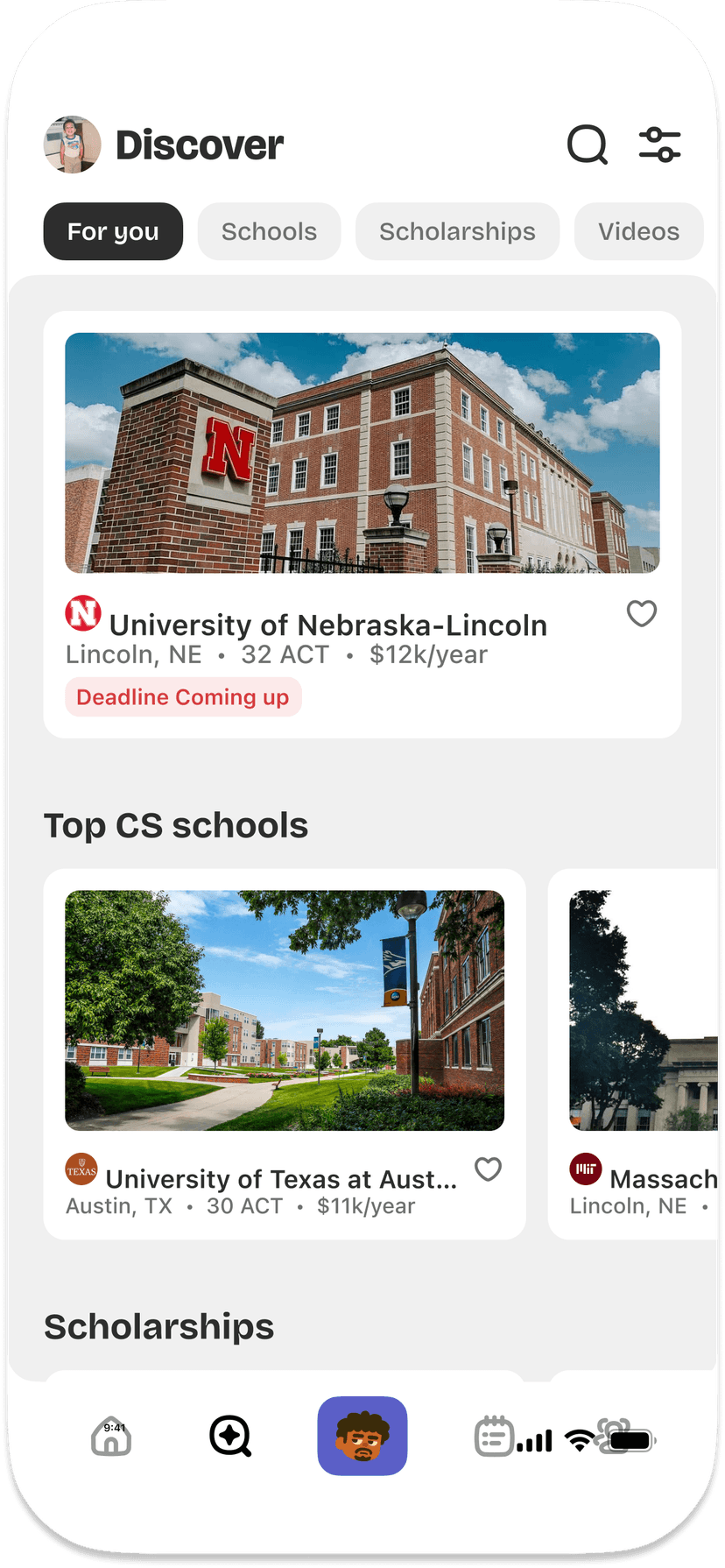 FindU Discover feed